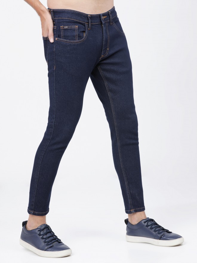 highlander tapered fit men blue jeans