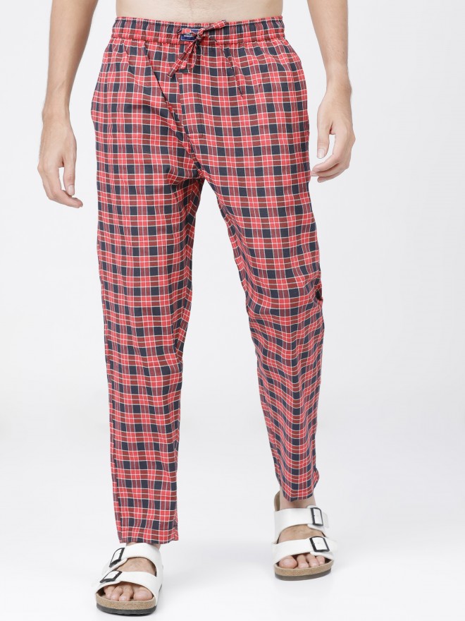 Checked lounge outlet pants