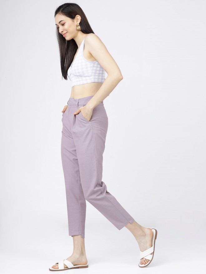 AND Girls Regular Fit Girls Purple Trousers  Buy AND Girls Regular Fit  Girls Purple Trousers Online at Best Prices in India  Flipkartcom
