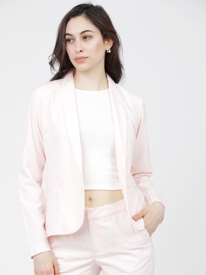 Buy Tokyo Talkies Pink Formal Blazer for Women Online at Rs.572 - Ketch