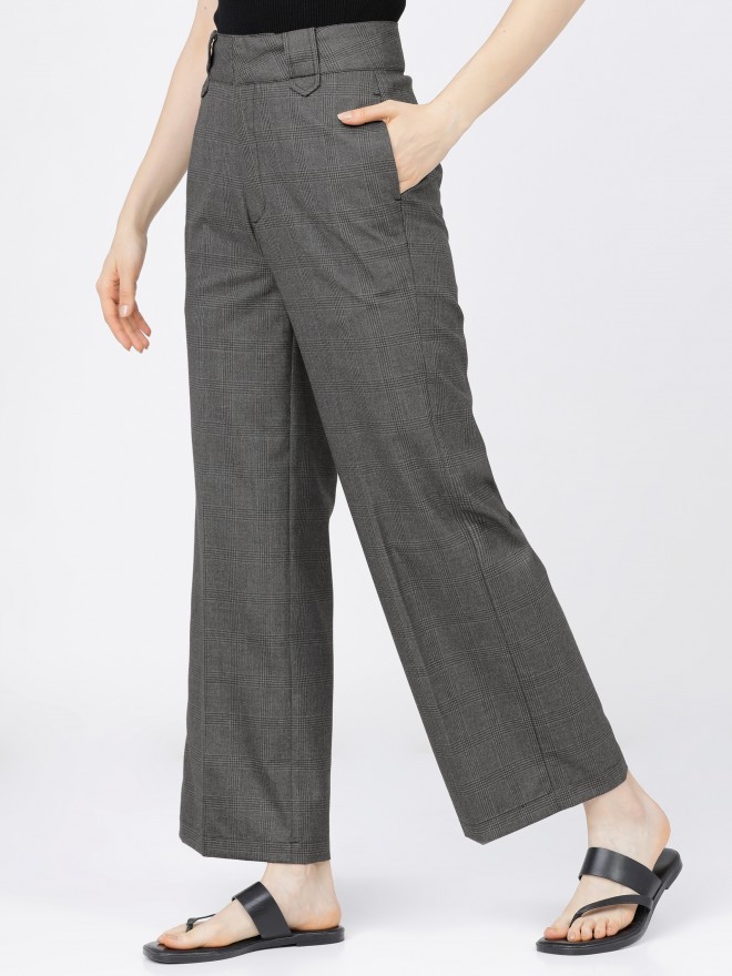 Women Grey Trousers - Buy Women Grey Trousers online in India