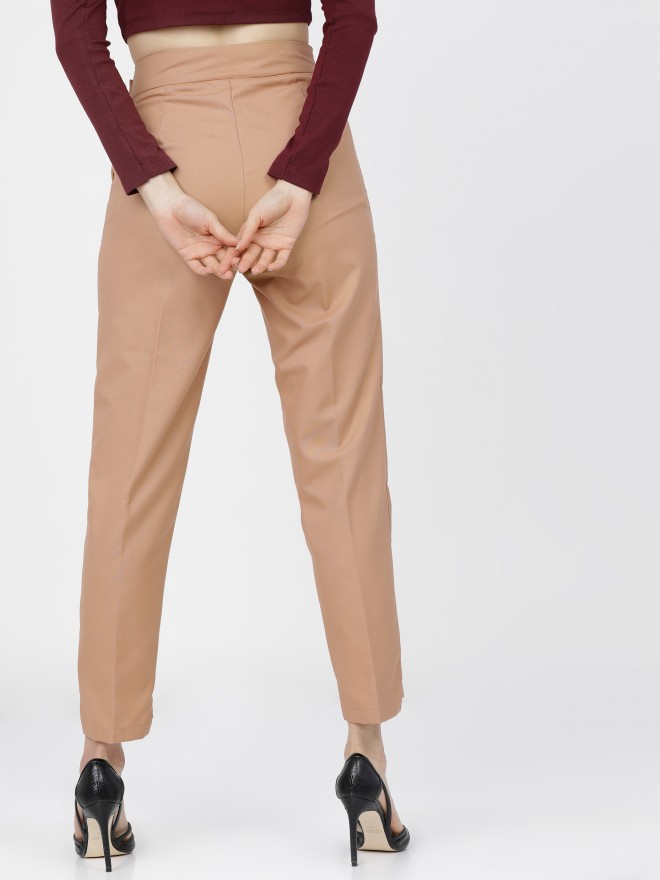 Women's brown tweed Trousers | Sumissura