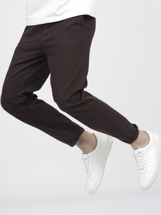Everyday Straight Chino Trousers - Black | littlewoods.com