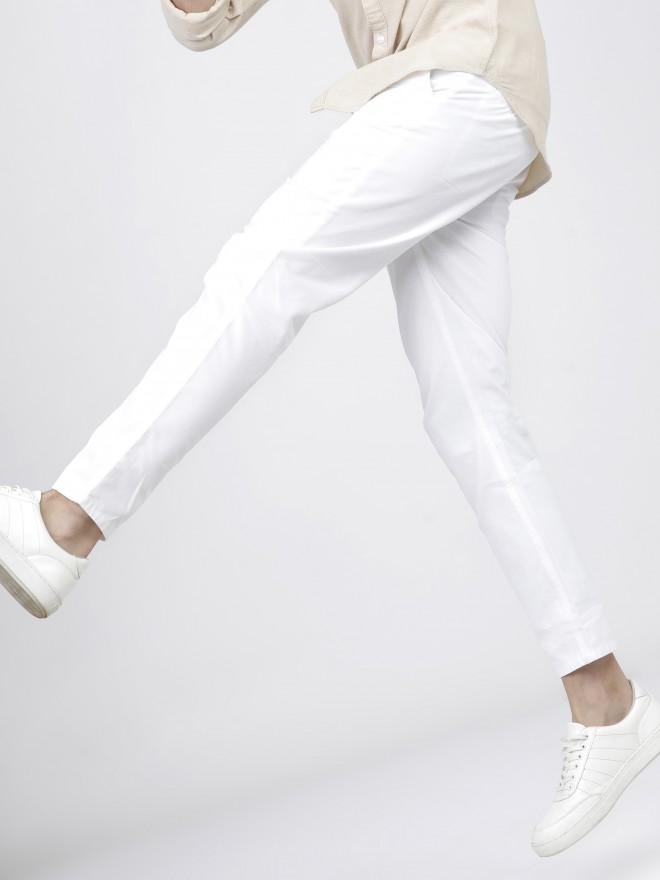 Reveal 164+ white trousers men