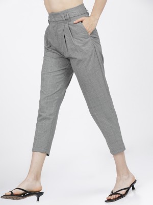 Checked Regular Fit Trousers