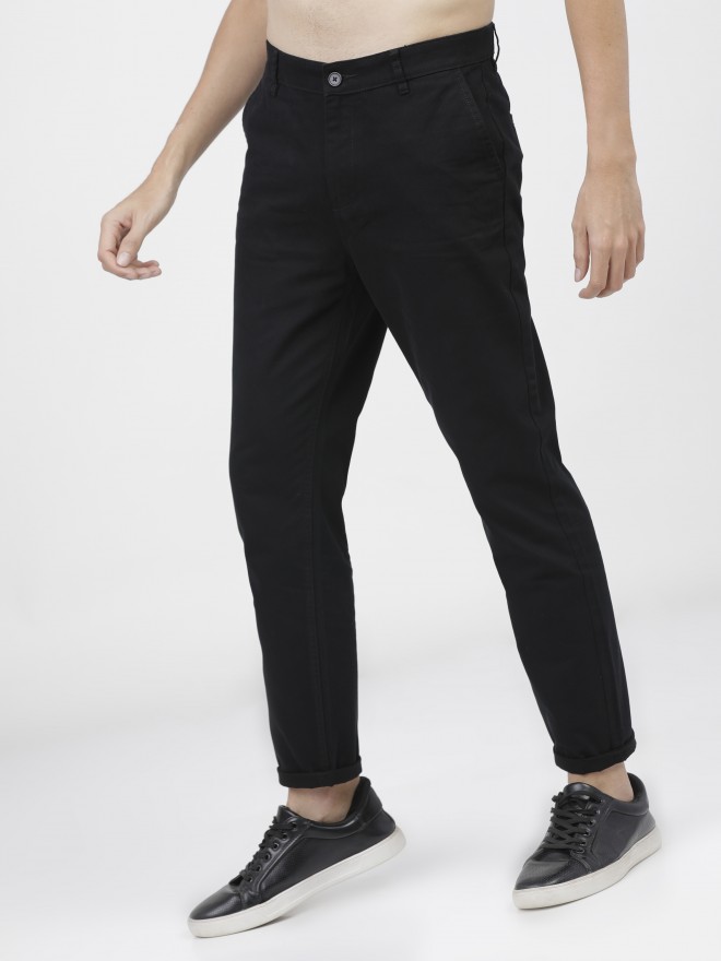 Mens Slim FIT Stretch Chino Trousers Casual Flat Front Flex Classic Full  Pants | eBay