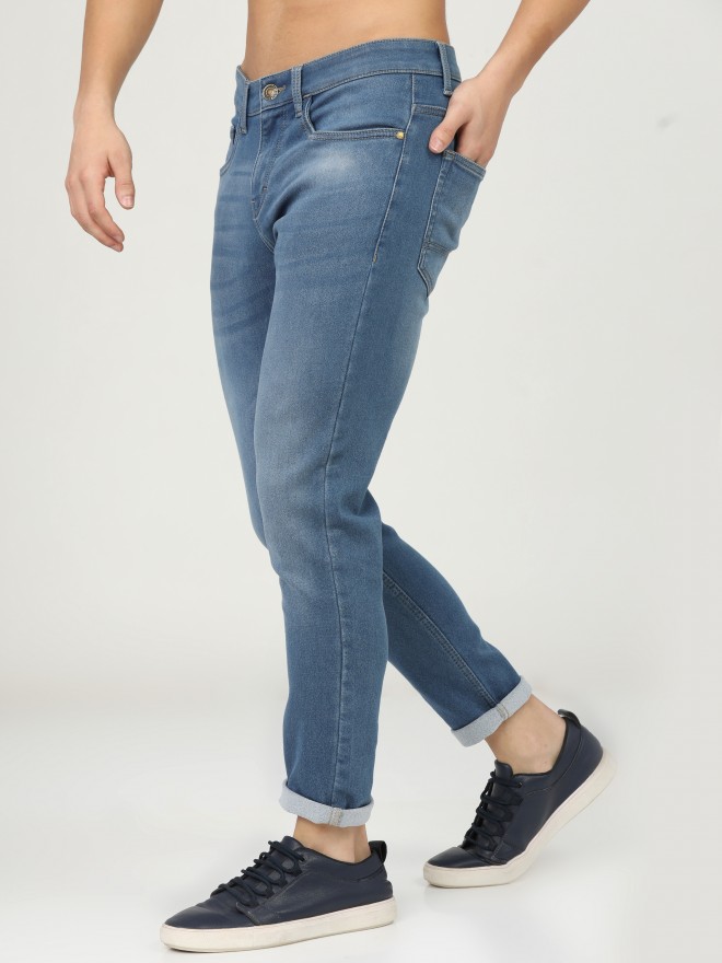 Buy Highlander Blue Tapered Fit Stretchable Jeans For Men Online At Rs 629 Ketch