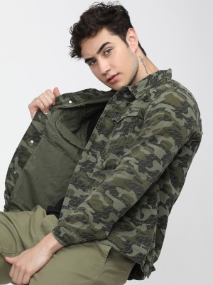 Buy Men Olive Solid Jacket Online in India - Monte Carlo