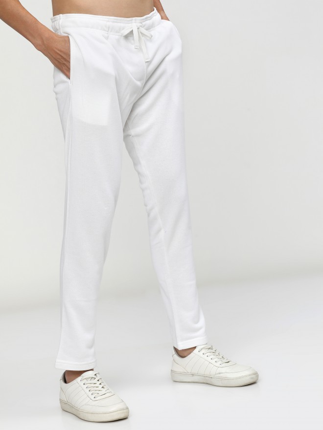 Buy Highlander White Slim Fit Track Pants for Men Online at Rs.470 - Ketch
