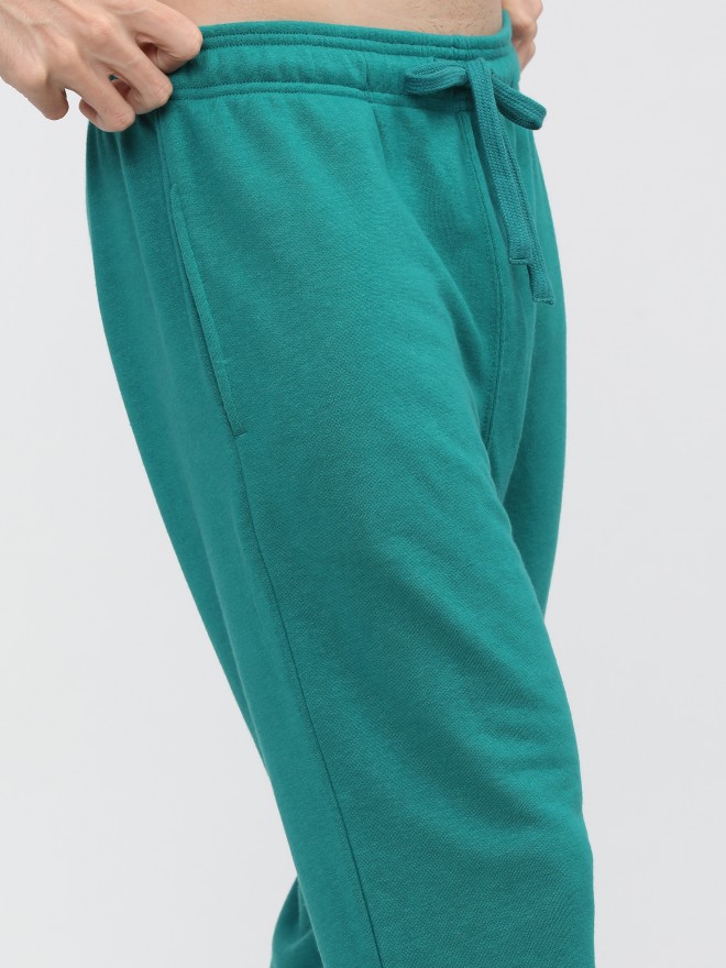 teal track pants