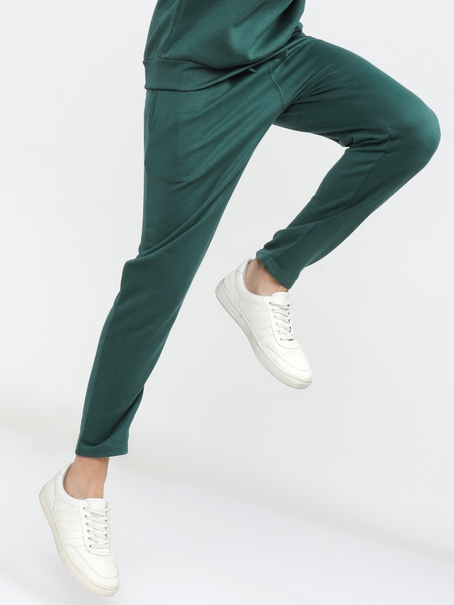 Buy Men Green Slim Fit Solid Casual Trousers Online  806374  Allen Solly