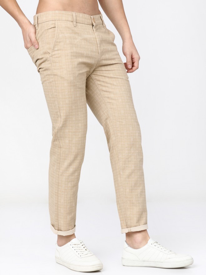 Buy Ketch Tapioca Slim Fit Chinos Trouser for Men Online at Rs.599 - Ketch