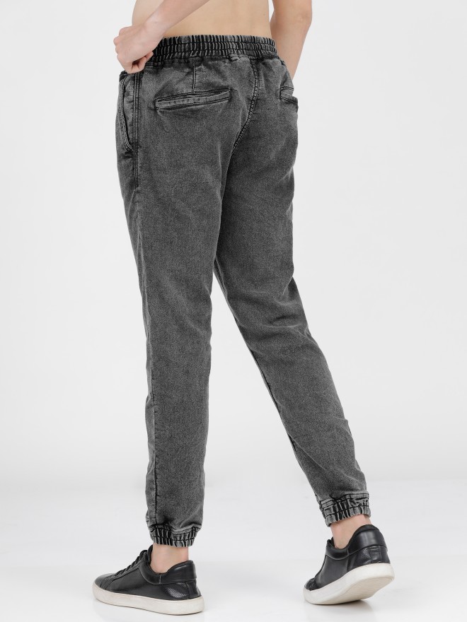 Ketch Men Grey Jogger Stretchable Jeans