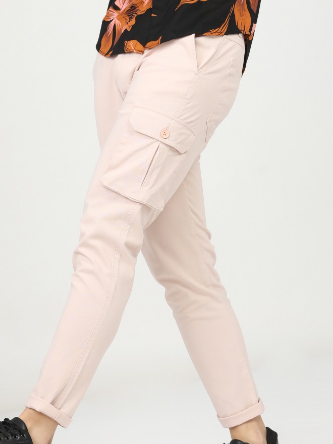 Buy Highlander Light Pink Slim Fit Chinos Trouser for Men Online at Rs.732  - Ketch