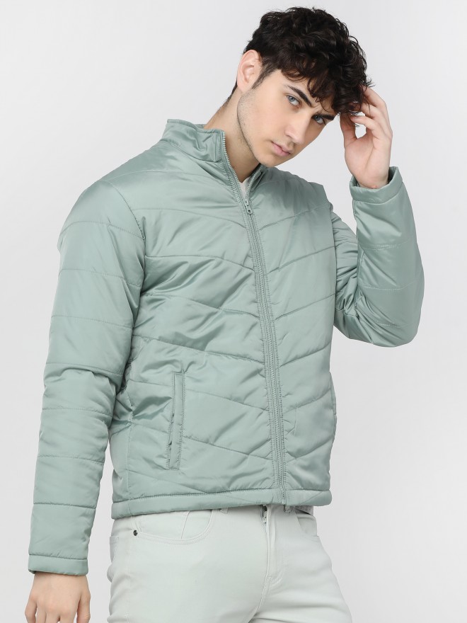 Buy online Green Solid Casual Jacket from Jackets for Men by Showoff for  ₹2299 at 66% off | 2024 Limeroad.com