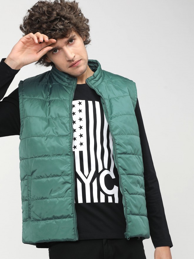 Mens green hotsell puffer vest