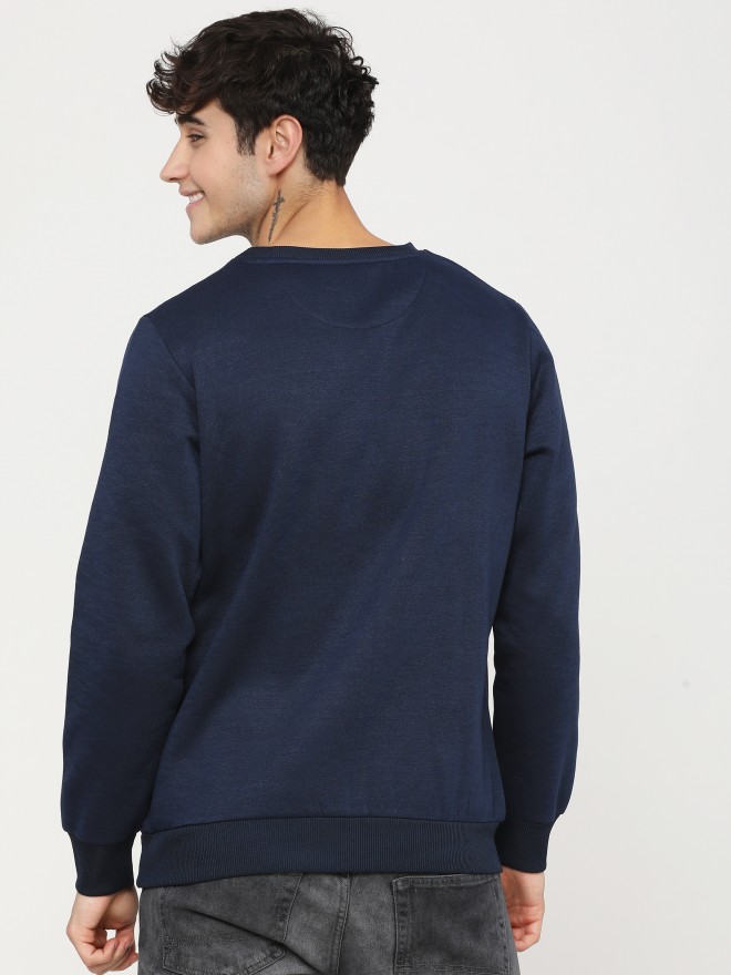 Buy Highlander Navy Solid Pullover Sweat Shirt for Men Online at Rs.474 ...