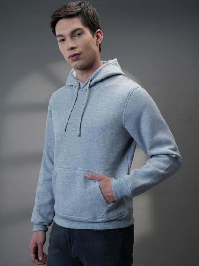 Highlander Men Grey Hood Pullover Sweatshirts 