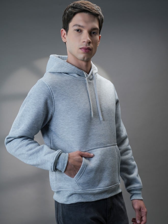 Highlander Men Grey Hood Pullover Sweatshirts 