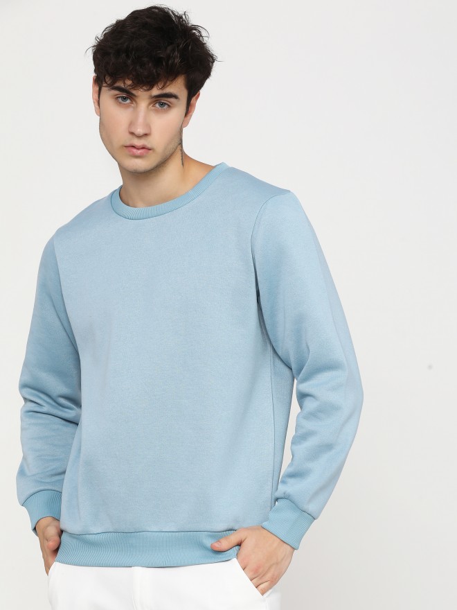 Buy Highlander Blue Solid Pullover Sweat Shirt for Men Online at Rs.473 ...