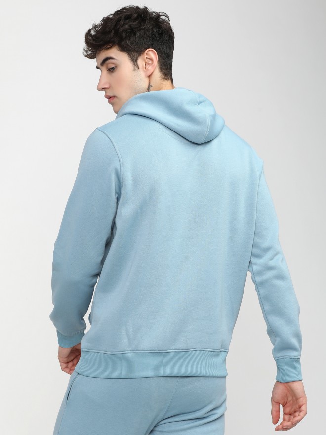 Highlander Men Blue Hood Pullover Sweatshirts 