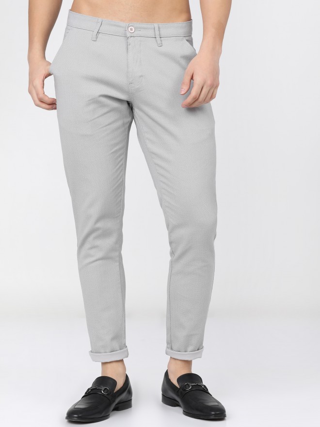 YOVISH Tapered Men Grey Trousers  Buy YOVISH Tapered Men Grey Trousers  Online at Best Prices in India  Flipkartcom