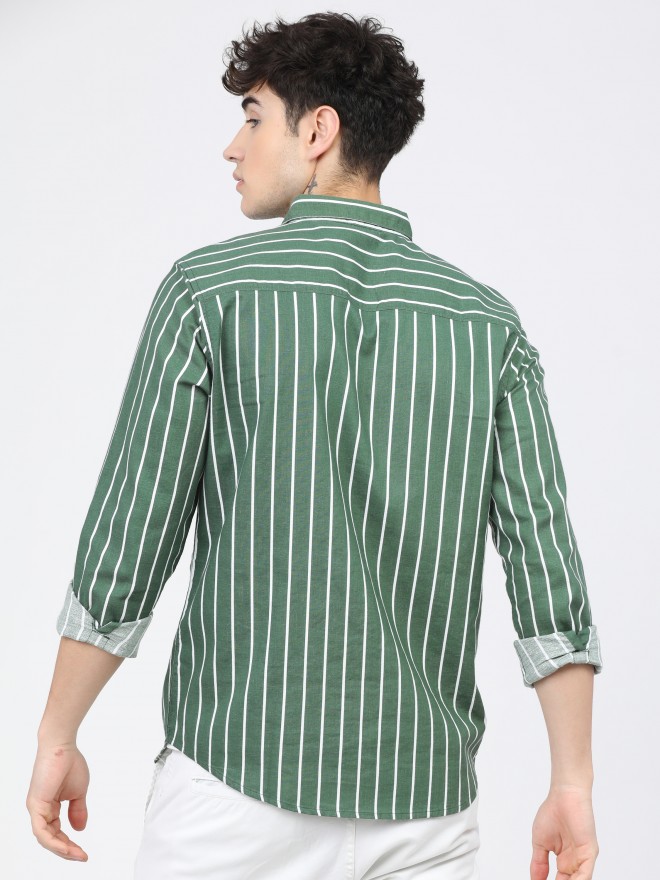 Green White Striped Shirts - Buy Green White Striped Shirts online