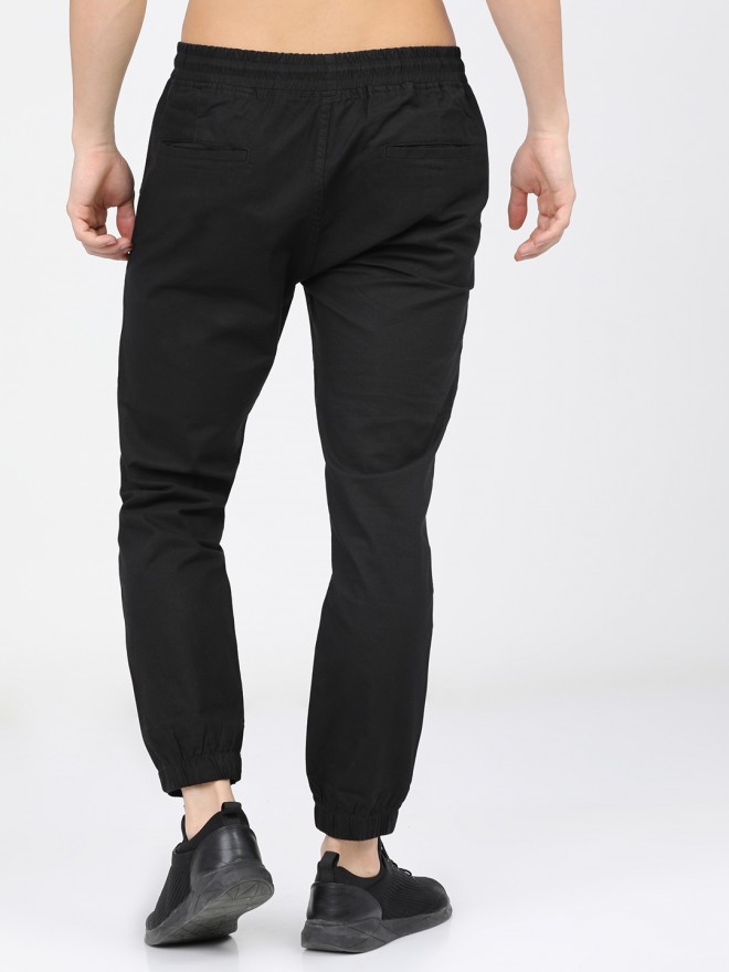 Buy Highlander Black Jogger Slim Fit Trouser for Men Online at Rs.609 ...