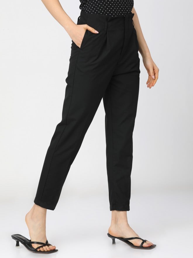 Buy Black Trousers  Pants for Men by AJIO Online  Ajiocom