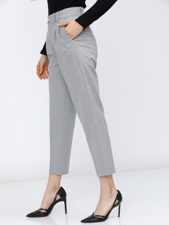 Buy White Stretch Pants For Curvy Women Online – The Pink Moon