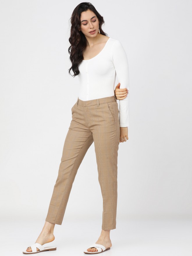 Wide trousers - Light beige - Ladies | H&M SG-anthinhphatland.vn
