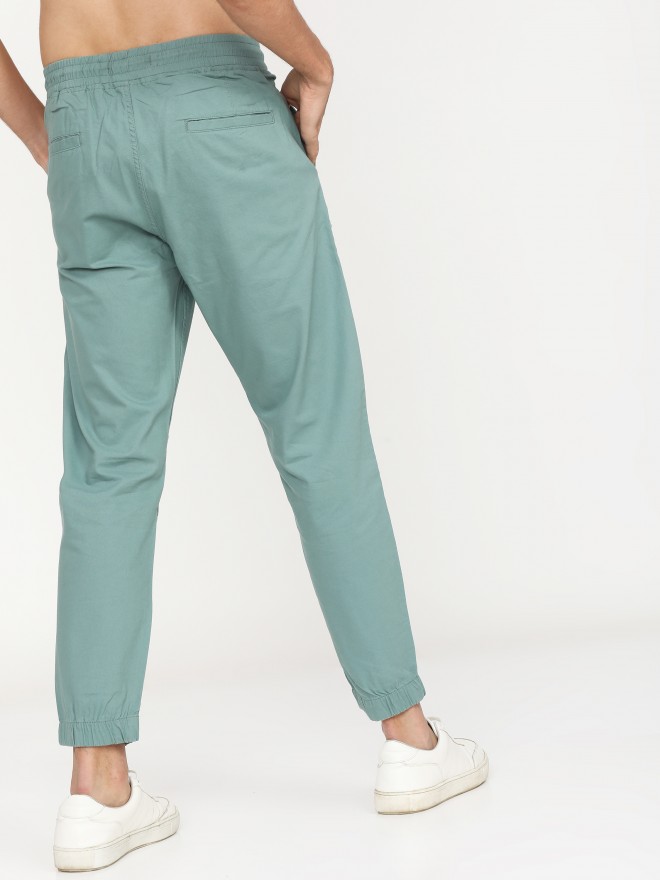 Relaxed Fit Twill pull-on trousers - Black - Men | H&M IN