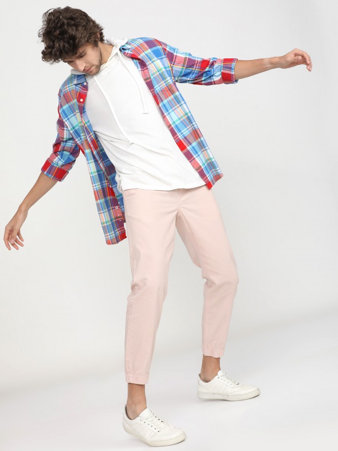 Mens Light Pink Chinos | ShopStyle