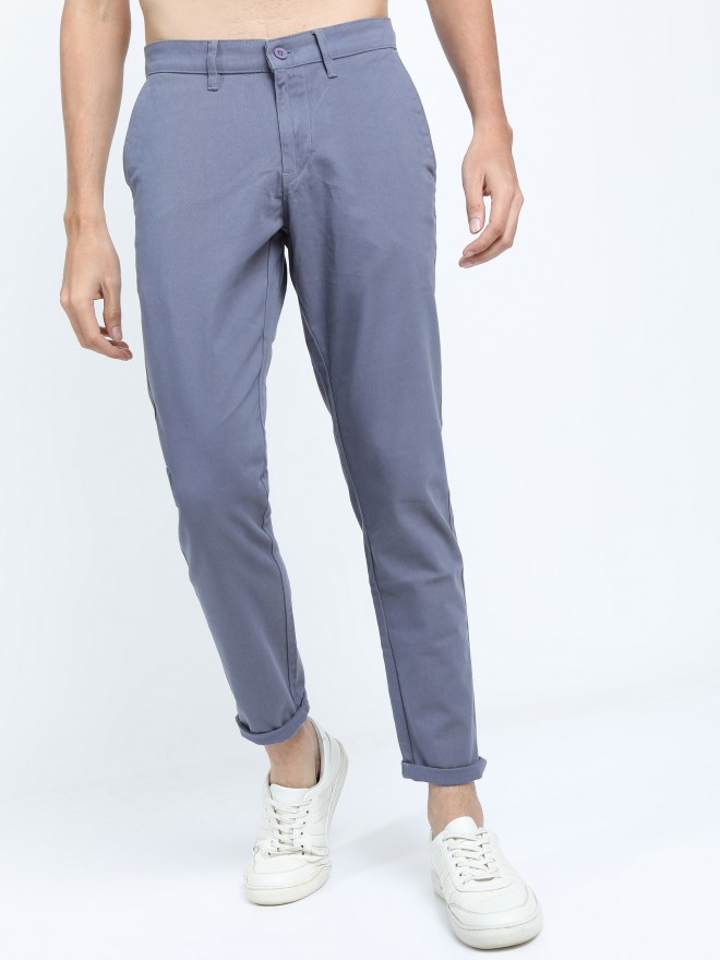 Buy Highlander Folkstone Grey Chinos Trouser for Men Online at Rs.639 ...