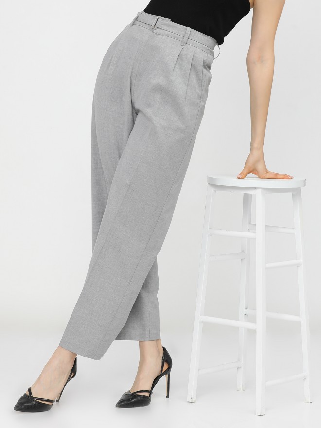 Buy Grey Trousers  Pants for Women by Broadstar Online  Ajiocom
