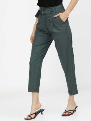 Checked Regular Fit Casual Trousers 