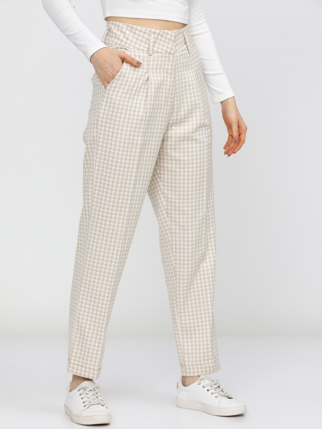 Buy Louis Philippe Beige Trousers Online  732452  Louis Philippe