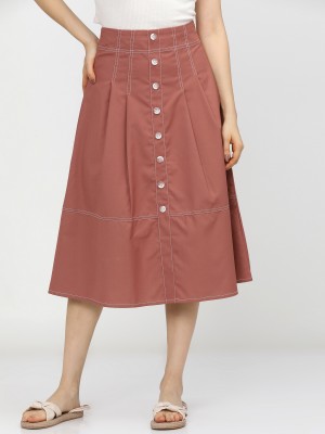 A-Line Midi Skirts 