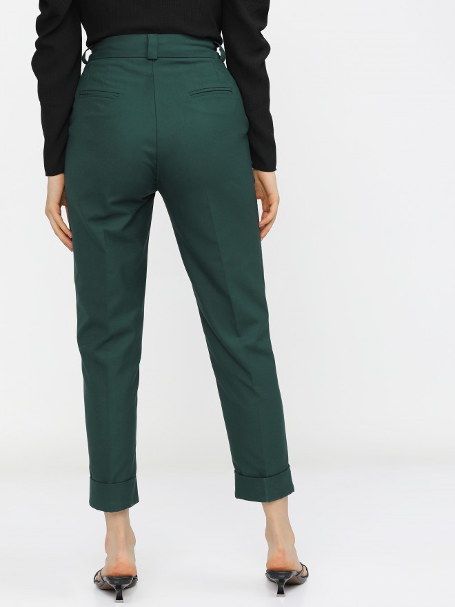 Green Tapered Linen Blend Trousers  Women  George at ASDA