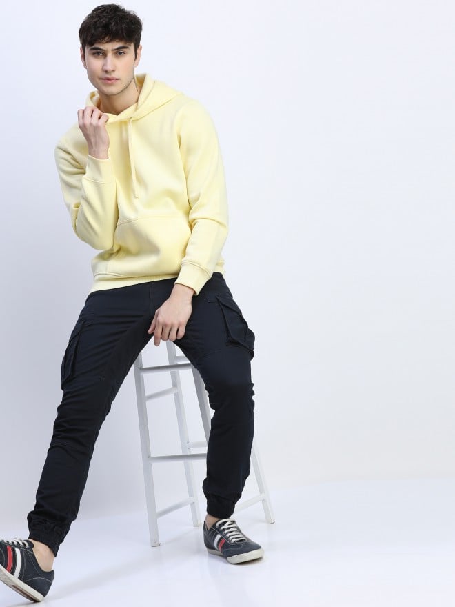 Pastel yellow mens hoodie sale