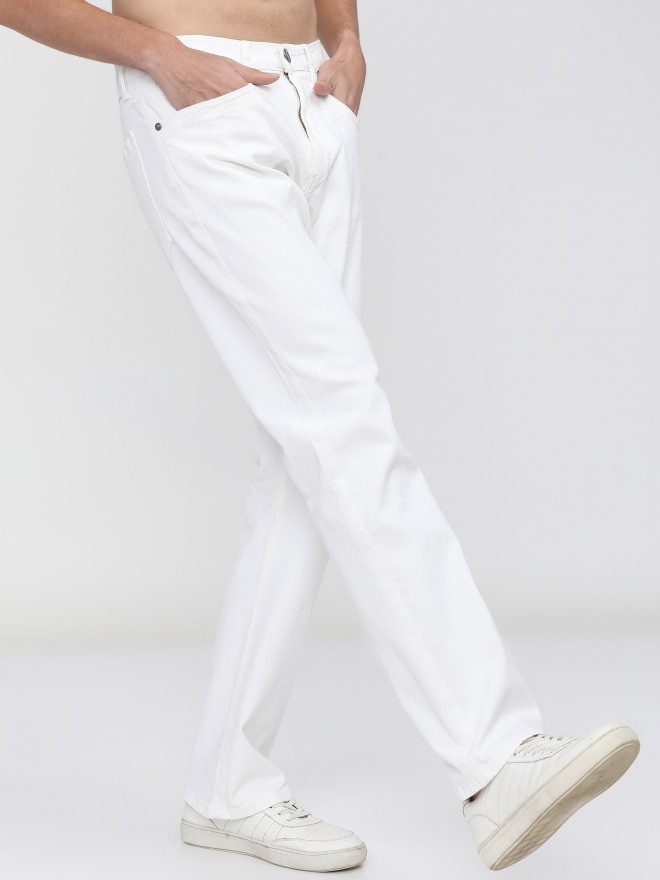 White Stylish Jeans For Men