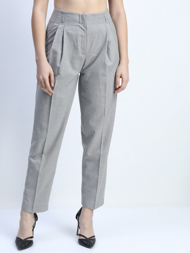 Buy ALY & VAL Slim Fit Casual GREY LIGHTNING Joggers Pant |Straight Relaxed  Fit Trousers| For Women, Medium Online at Best Prices in India - JioMart.