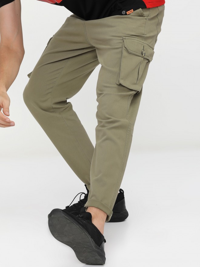 HIGHLANDER Men Olive Green Tapered Fit Ankle Length Chinos Trousers  Unboxing and Review - YouTube