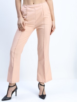 Solid Flared Trousers