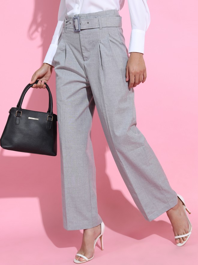 Buy Women Grey Side Chain Slit Jeans Online at Sassafras