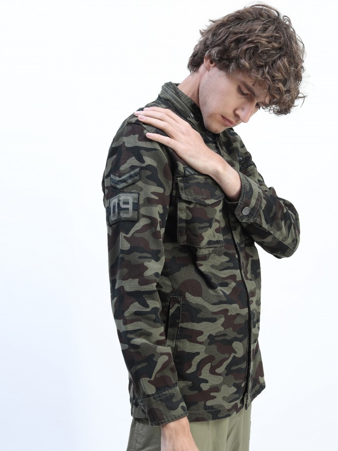 Tailored Camouflage Cotton Jacket