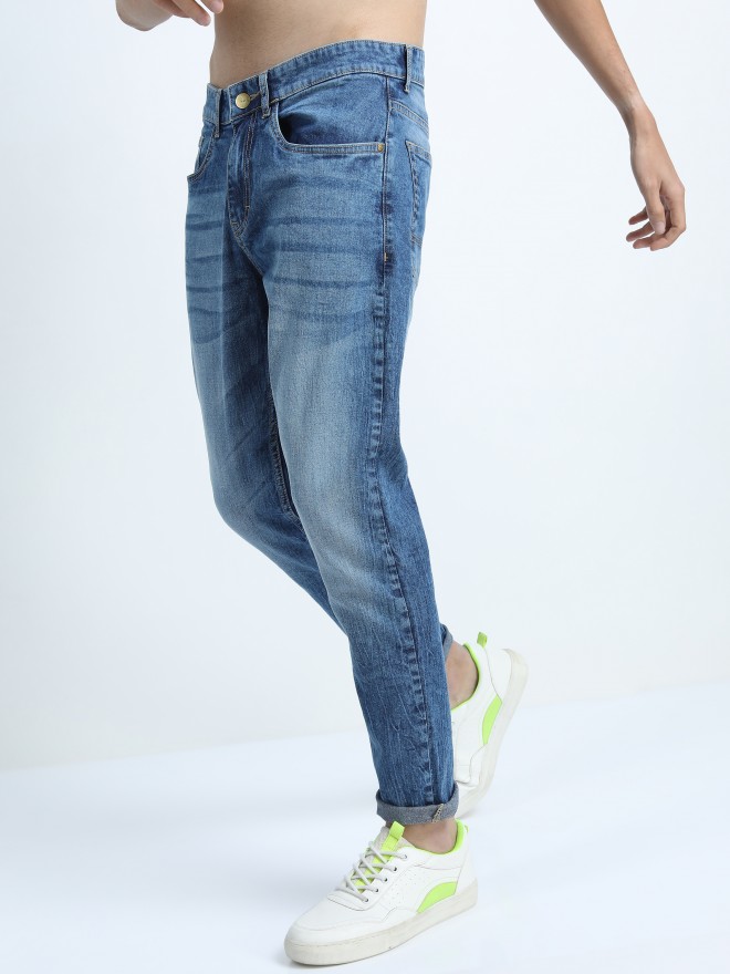 Buy Ketch Blue Tapered Fit Non Stretchable Jeans for Men Online at Rs ...