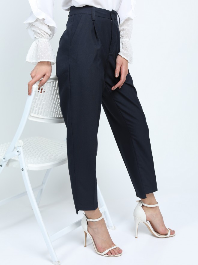 Buy Tokyo Talkies Tapered Fit Trouser for Women Online at Rs.509 - Ketch