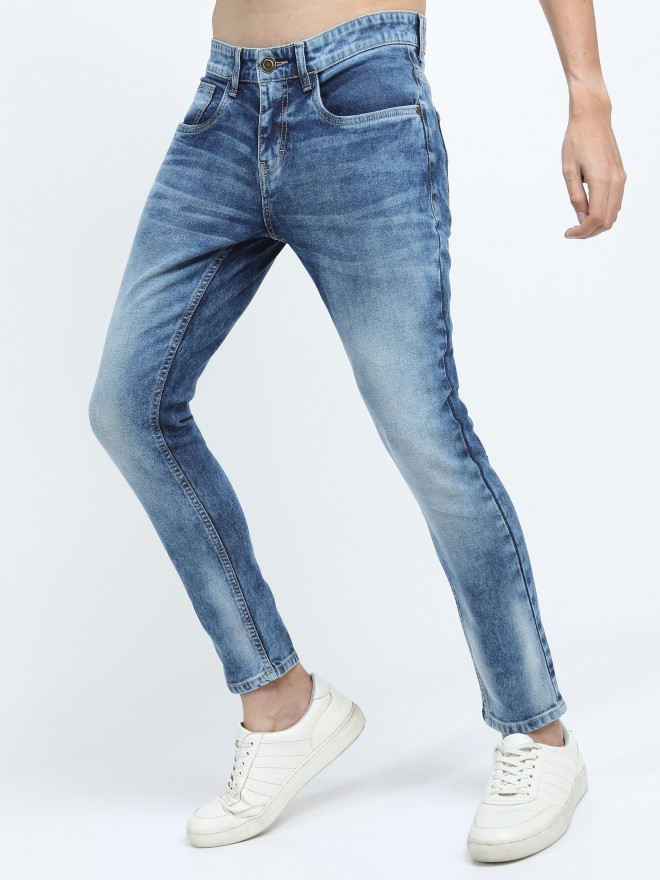 Buy Highlander Blue Skinny Fit Stretchable Jeans for Men Online at Rs ...