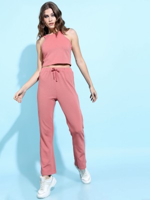 Women Top with Straight Fit Trouser Co-ords